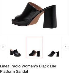 Paolo Women's Black Platform Mules